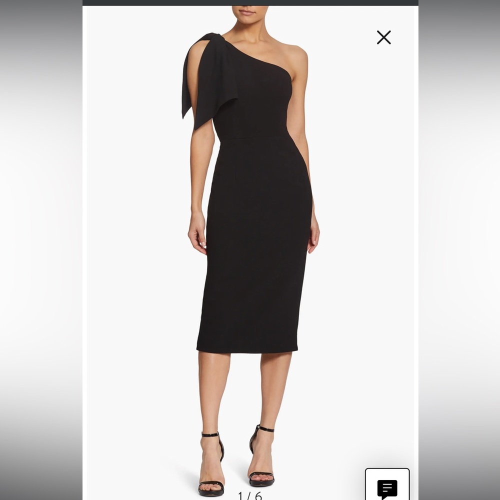 Dress the Population One Shoulder Black Dress